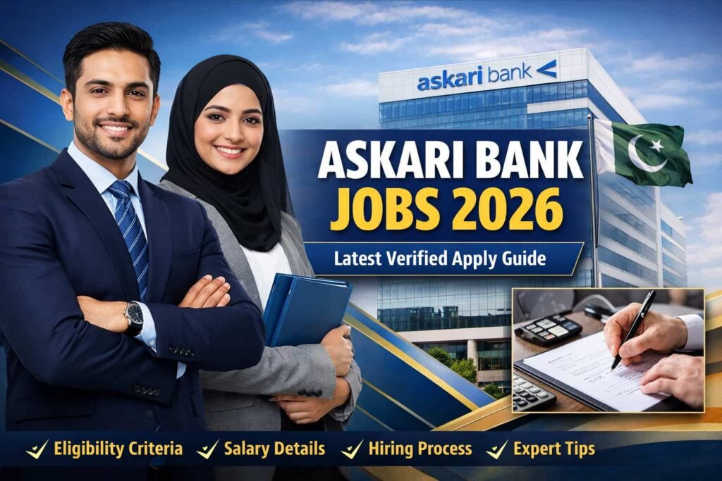 Askari Bank Jobs 2026 official thumbnail showing banking career opportunities in Pakistan