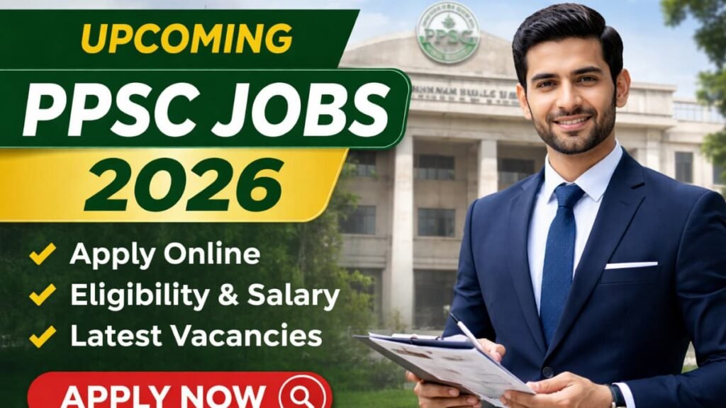 Upcoming PPSC Jobs 2026 apply online guide showing eligibility criteria salary details and latest Punjab Public Service Commission recruitment updates