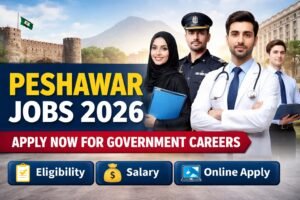 This opportunity highlights peshawar jobs available in 2026 across multiple provincial departments in Peshawar, Khyber Pakhtunkhwa, Pakistan.