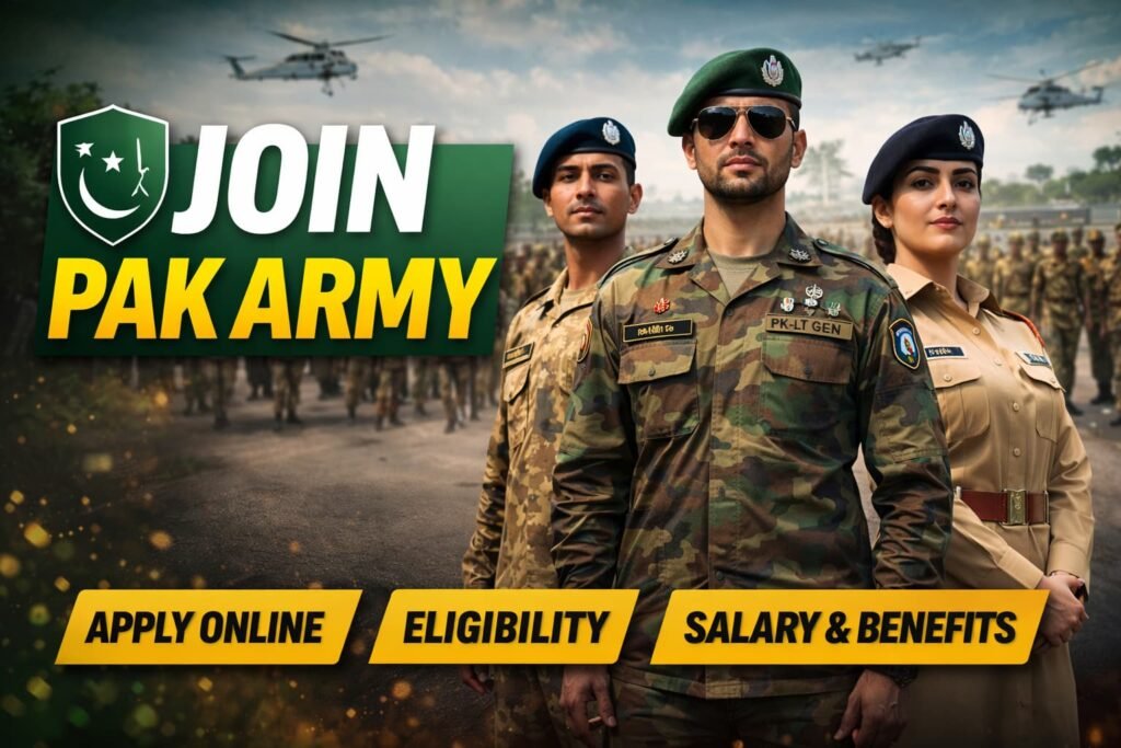 Join pak army 2026 – Official Guide to Apply Online